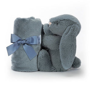 Jellycat Bashful Dusky Blue Bunny Soother One Size - H34 X W34 CM.