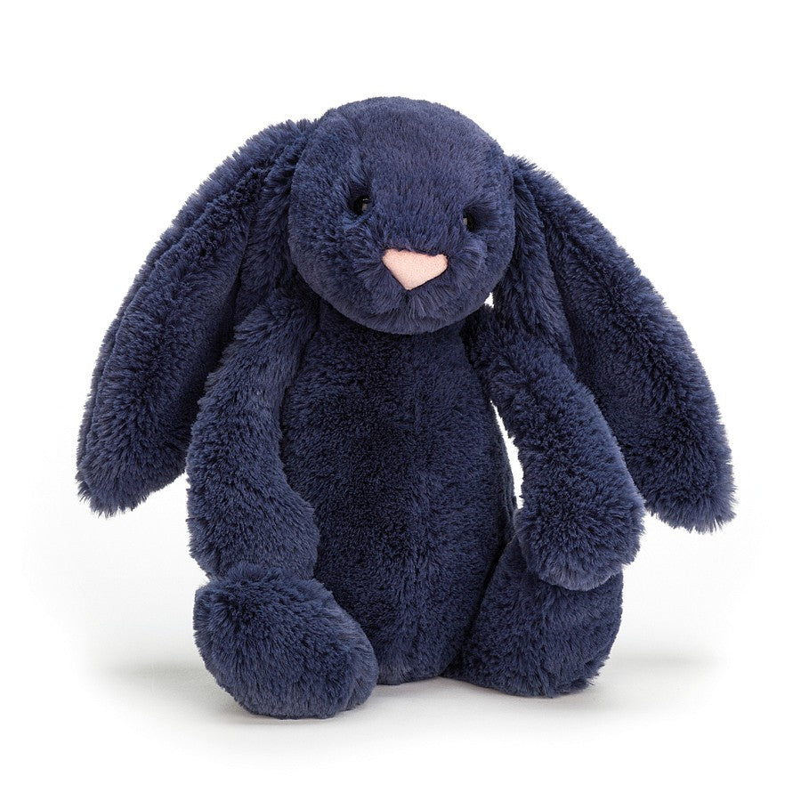 Jellycat Bashful Navy Bunny Medium - H31 X W12 CM.