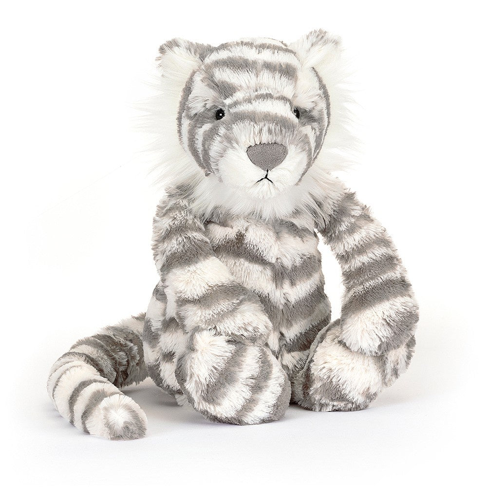 Jellycat Bashful Snow Tiger Medium - H31 X W12 CM