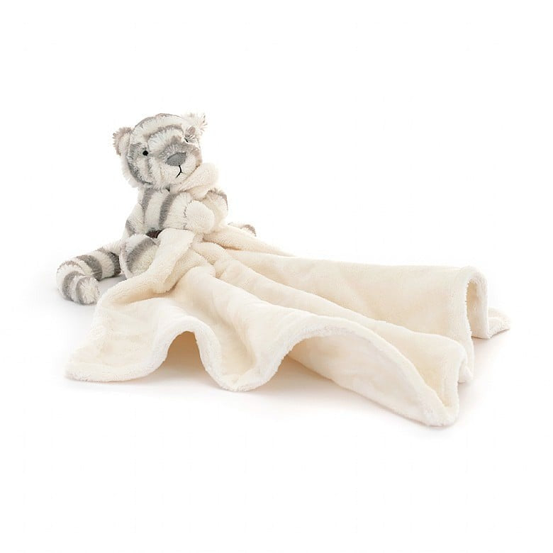 Jellycat Bashful Snow Tiger Soother One Size - H34 X W34 CM