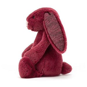 Jellycat Bashful Sparkly Cassis Bunny Small - H18 X W9 CM.