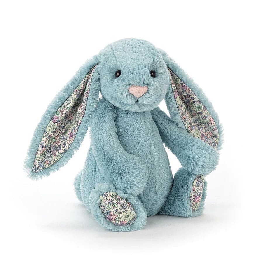 Jellycat Blossom Aqua Bunny BL3AQ MEDIUM - H31 X W12 CM.