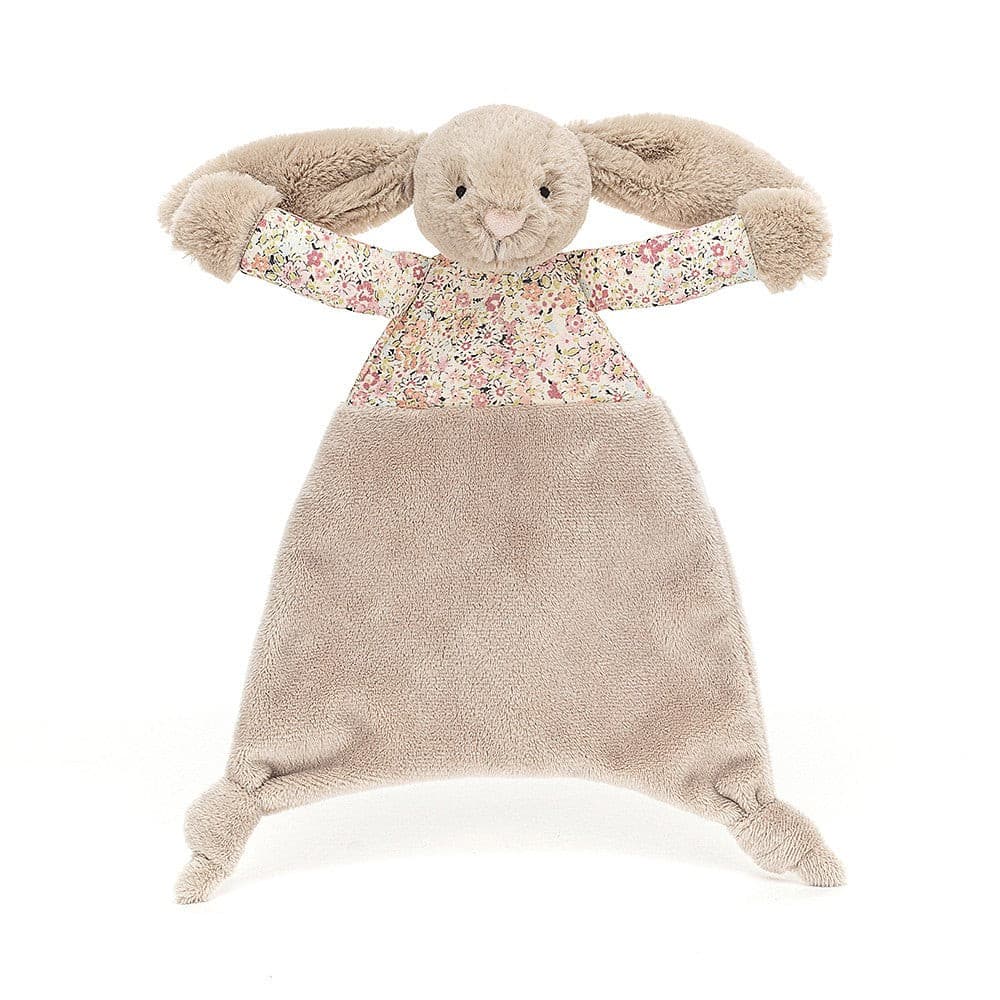 Jellycat Blossom Bea Beige Bunny Comforter One Size - H25 X W22 CM.