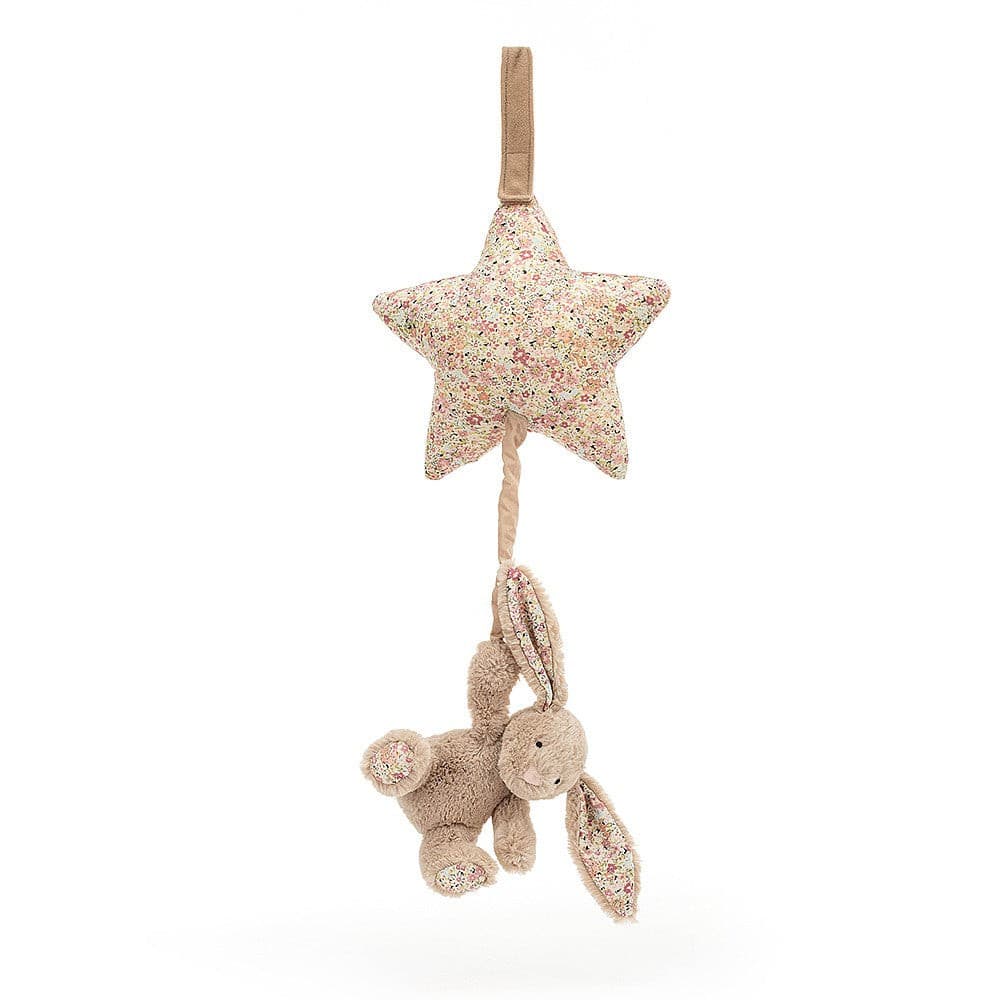 Jellycat Blossom Bea Beige Bunny Musical Pull One Size - H28 X W19 CM.