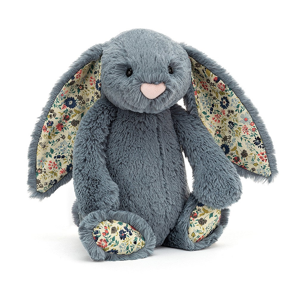 Jellycat Blossom Dusky Blue Bunny Medium - H31 X W12 CM.