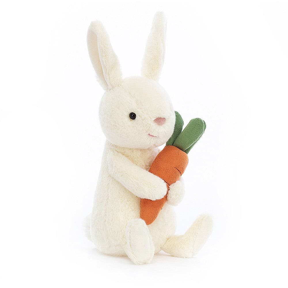 Jellycat Bobbi Bunny With Carrot One Size - H18 X W7 CM.