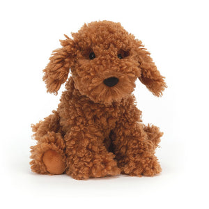 Jellycat Cooper Doodle Dog: A lovable and huggable plush toy featuring soft fur and an adorable doodle design.