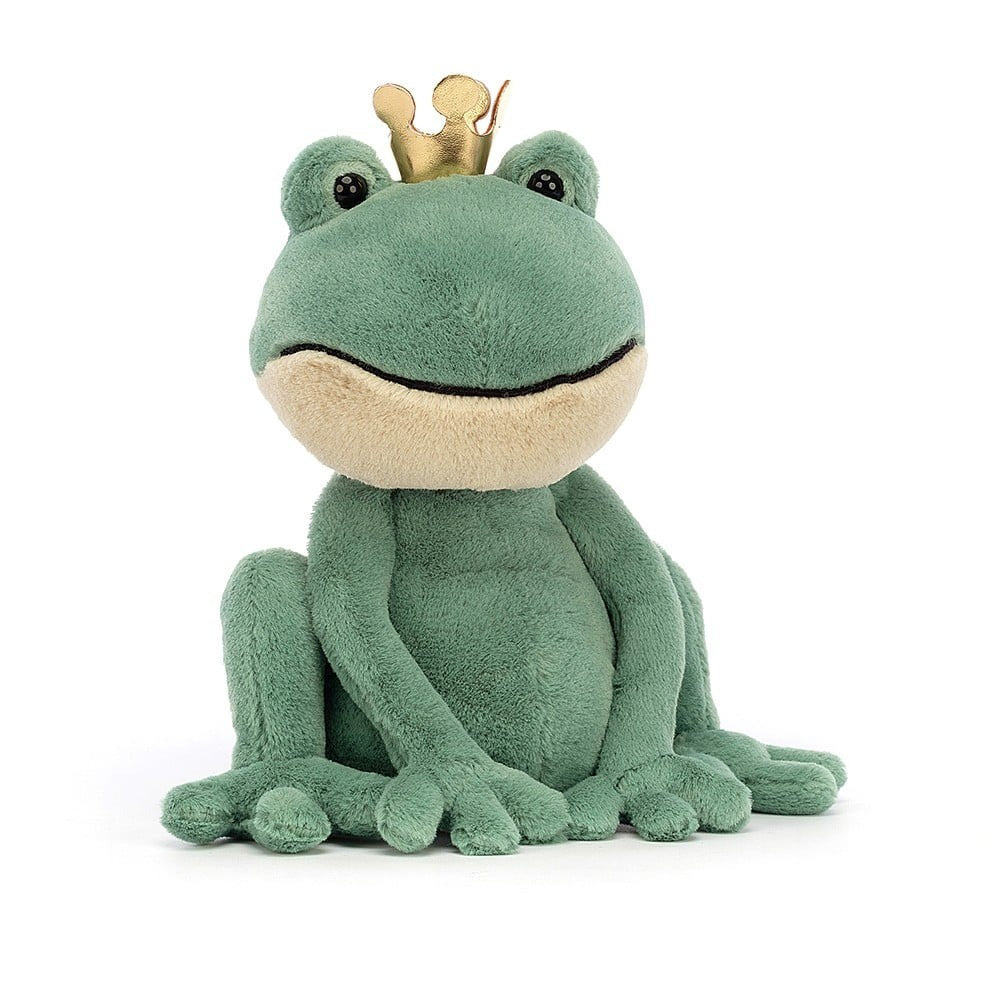 Jellycat Fabian Frog Prince One Size - H23 X W21 CM