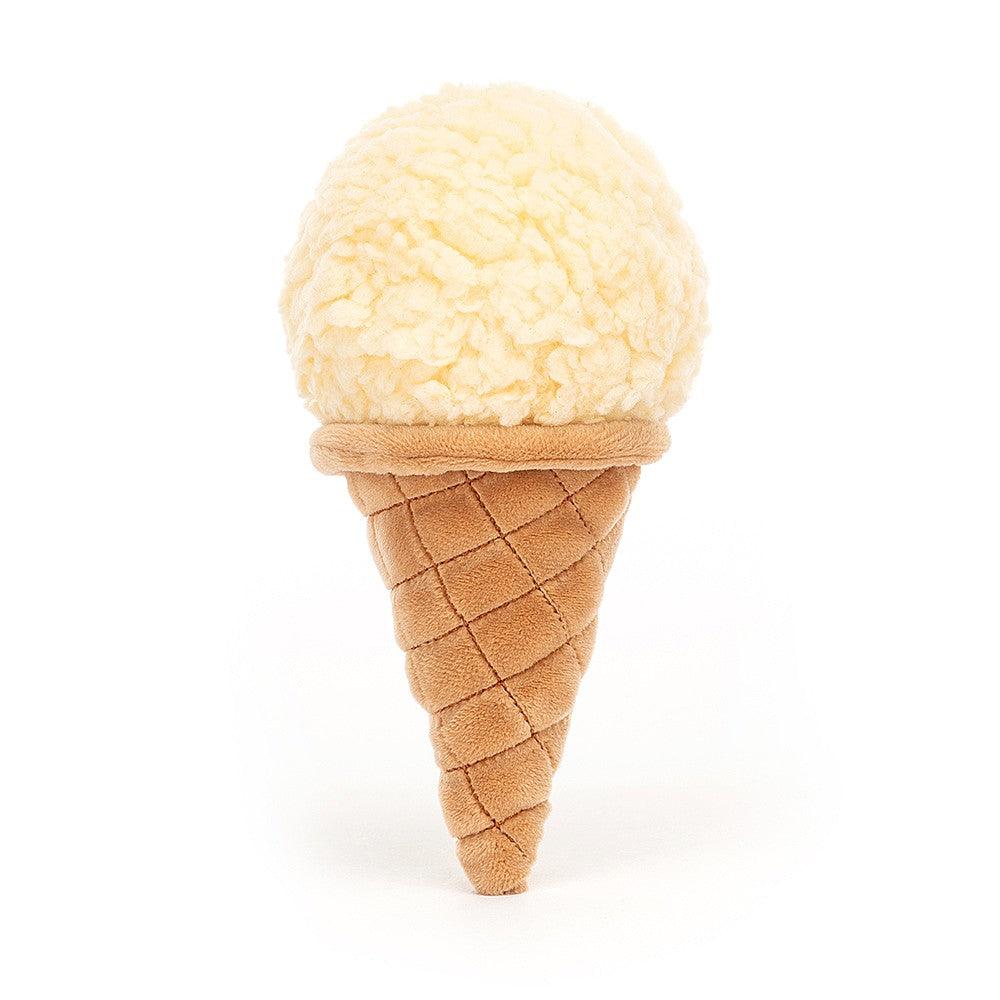 Jellycat Irresistible Ice Cream Vanilla One Size - H18 X W8 CM, image 3