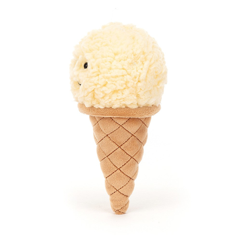 Jellycat Irresistible Ice Cream Vanilla One Size - H18 X W8 CM.