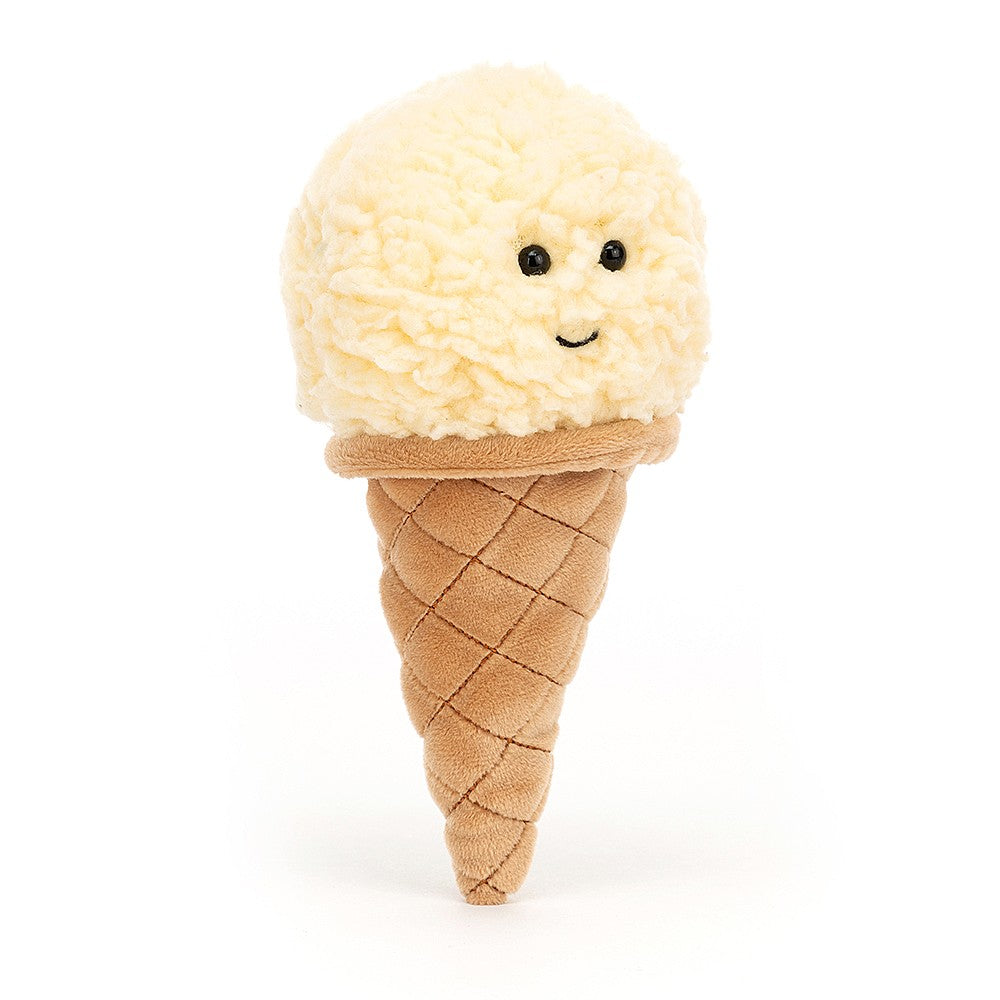 Jellycat Irresistible Ice Cream Vanilla One Size - H18 X W8 CM.