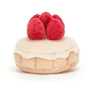 Jellycat Pretty Patisserie Tarte Aux Fraises One Size - H7 X W9 CM.