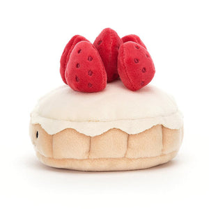 Jellycat Pretty Patisserie Tarte Aux Fraises One Size - H7 X W9 CM.