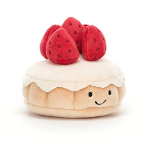 Jellycat Pretty Patisserie Tarte Aux Fraises One Size - H7 X W9 CM.