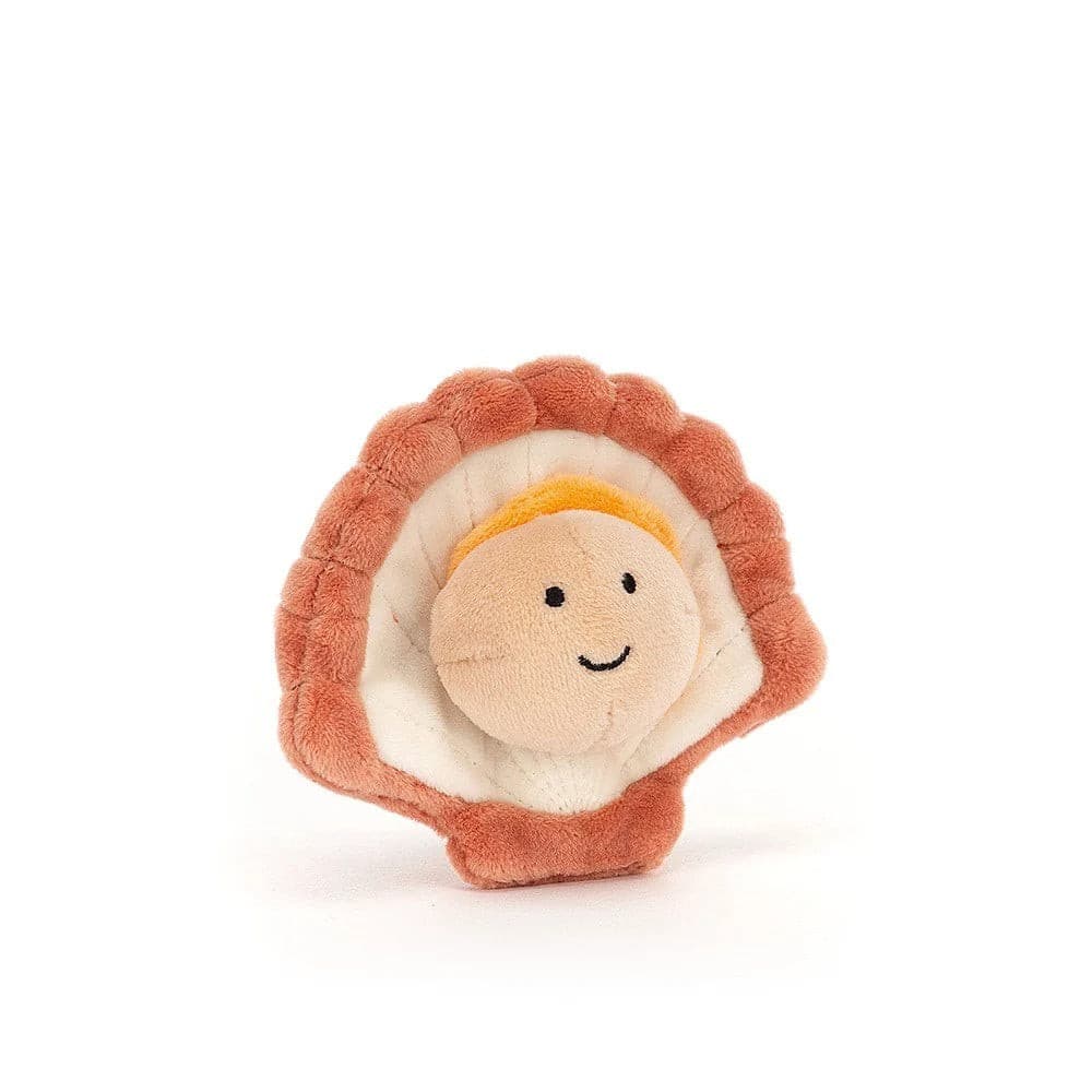 Jellycat Sensational Seafood Scallop One Size - H8 X W10 CM.