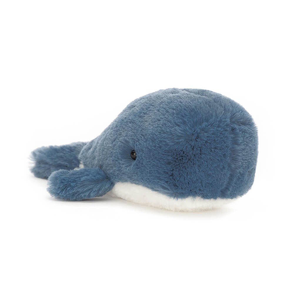 Jellycat Wavelly Whale Blue One Size - H6 X W15 CM