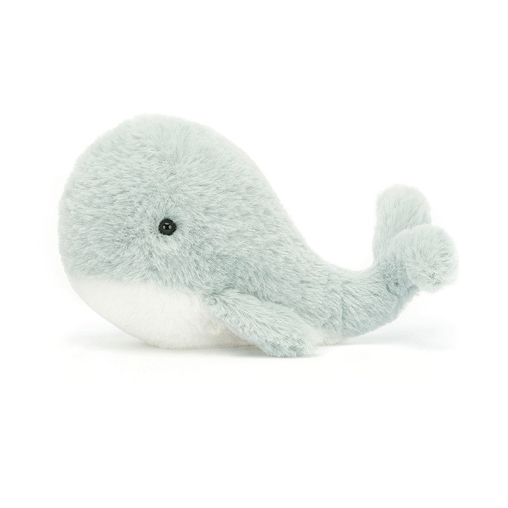 Jellycat Wavelly Whale Grey One Size - H8 X W13 CM, Plush Toys, OCARE NZ