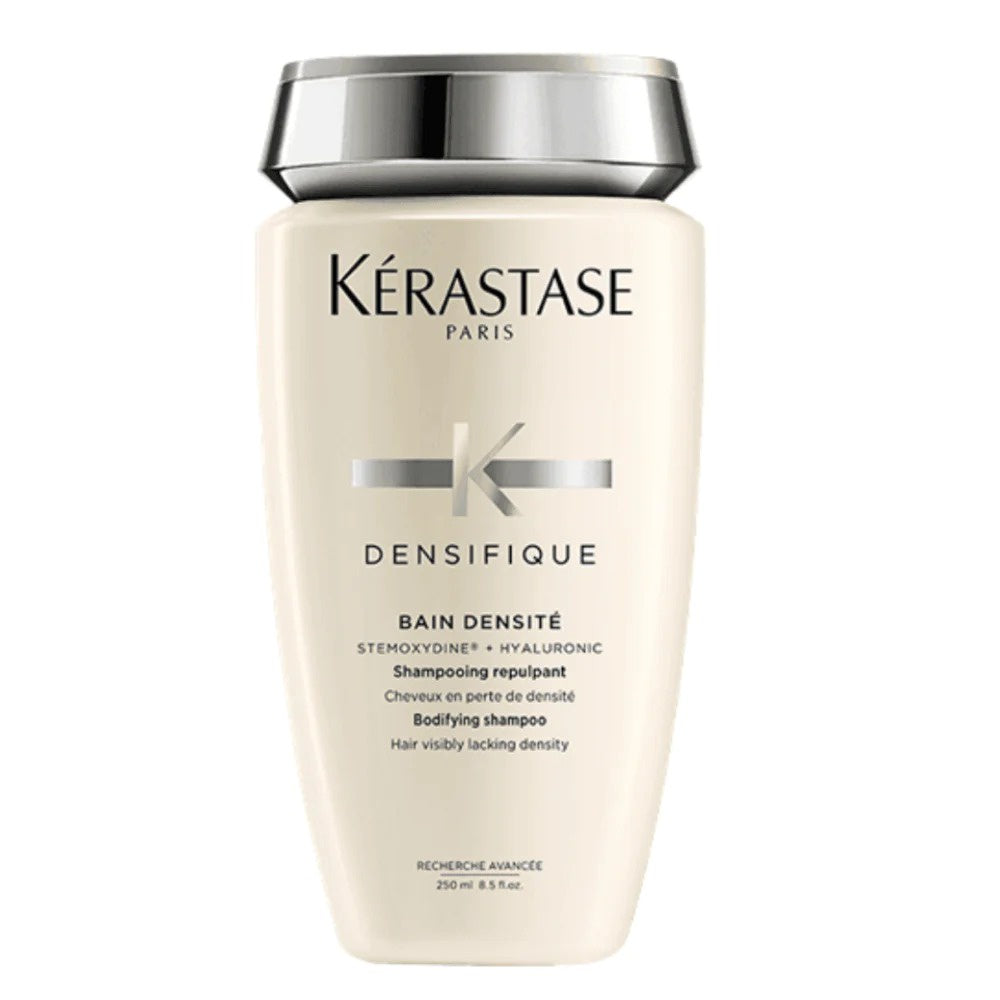 "Kerastase Densifique Bodifying Shampoo" - t adds body, density, and strength to your hair, leaving it fuller and healthier-looking.