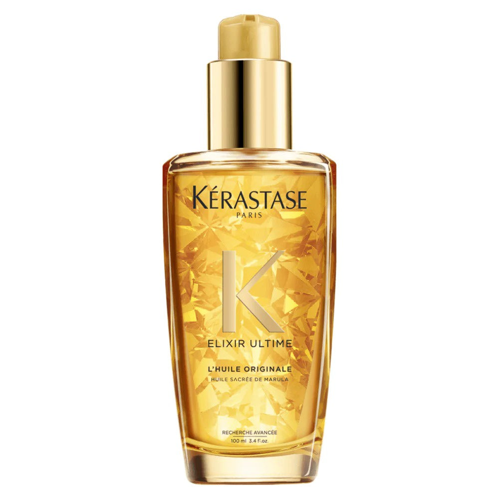 Kerastase Elixir Ultime Original Hydrating Hair Oil - luxurious oil is formulated to deeply hydrate, strengthen, and add radiant shine to all hair types.