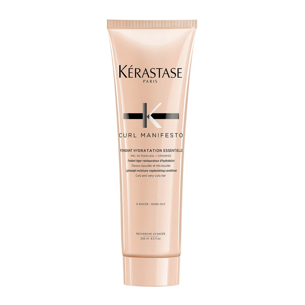 Kerastase Fondant Hydratation Essentielle Conditioner - The conditioner deeply nourishes and hydrates damaged hair, leaving it soft, smooth, and revitalized.