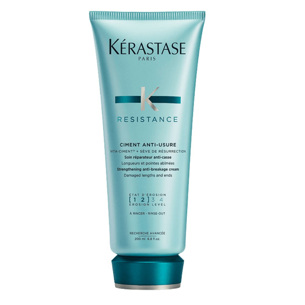 Kerastase Resistance Strengthening Anti-Breakage Conditioner for Damaged Hair - The conditioner repairs and strengthens damaged hair, reducing breakage and promoting healthier, resilient strands