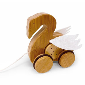 Kinderfeets Bamboo Push & Pull - Swan.