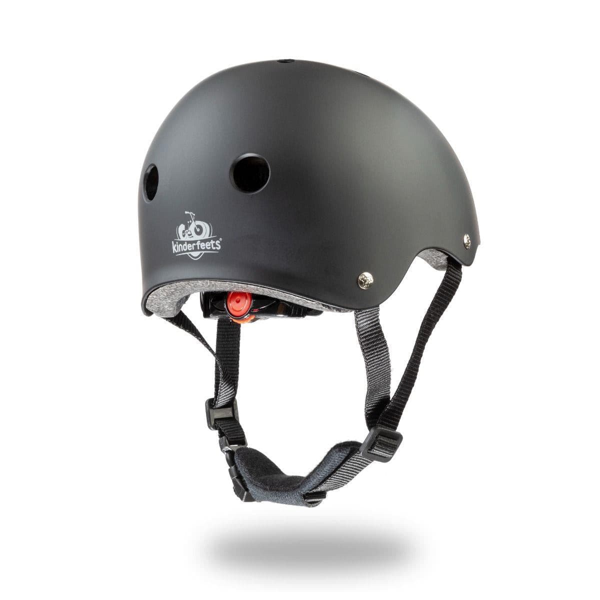 Kinderfeets Black Matte Helmet.