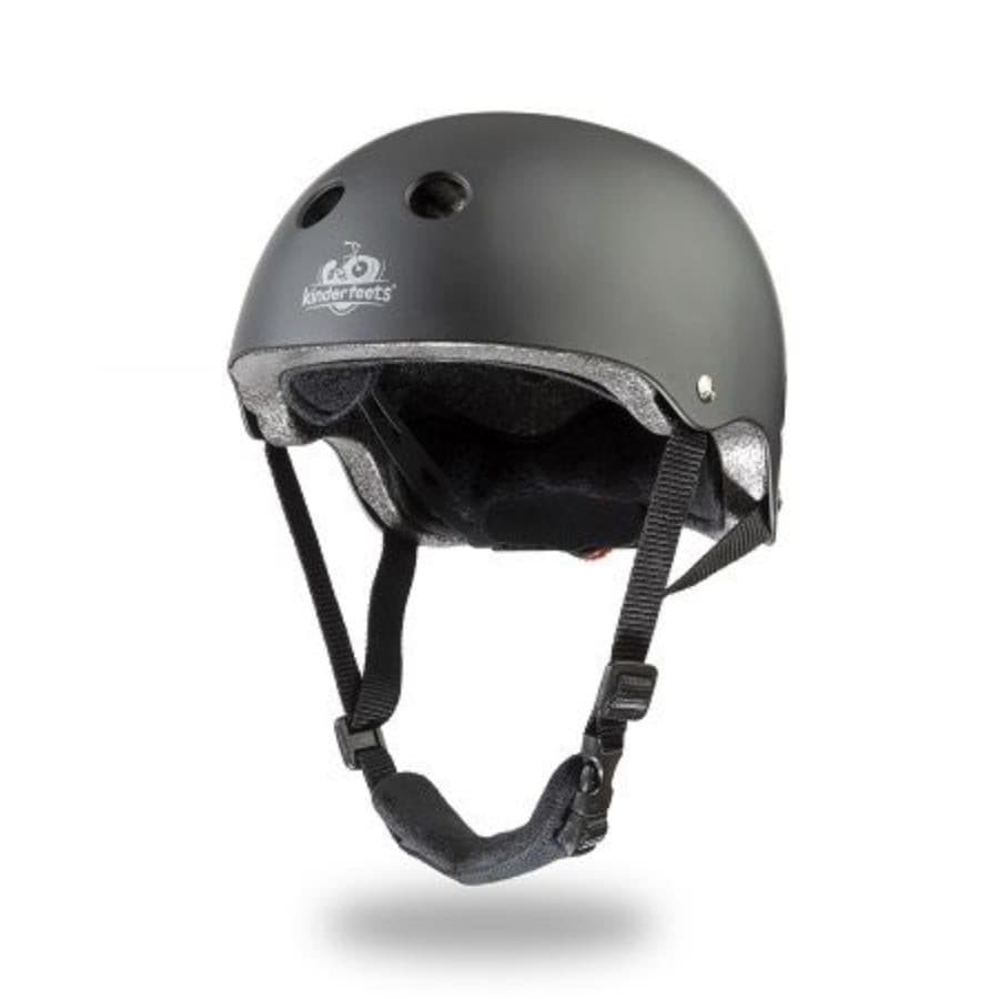 Kinderfeets Black Matte Helmet.