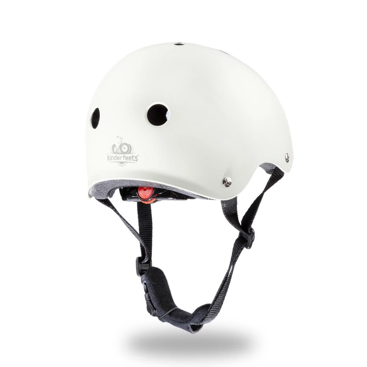 Kinderfeets White Matte Helmet.