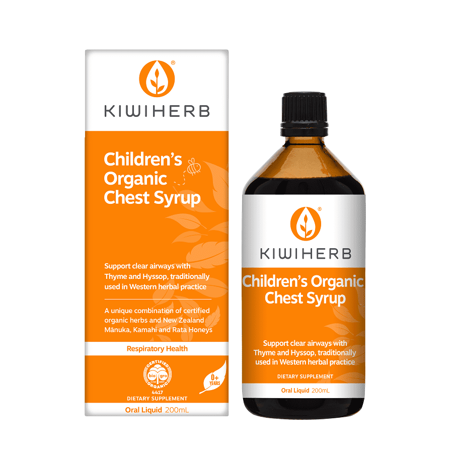 Kiwiherb Children's Organic Chest Syrup.