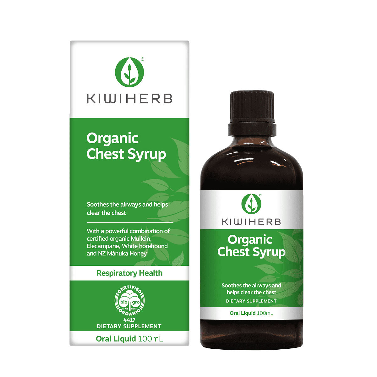 Kiwiherb Organic Chest Syrup.