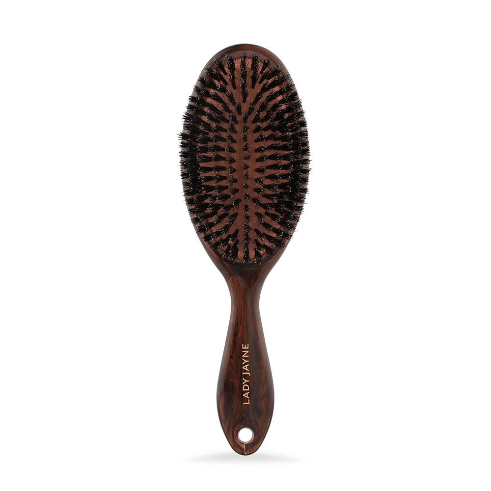 Lady Jayne Boar Bristle Paddle Brush - High-quality brush for gentle detangling, smoothing, and adding shine to hair.