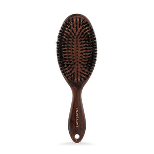 Lady Jayne Boar Bristle Paddle Brush - High-quality brush for gentle detangling, smoothing, and adding shine to hair.