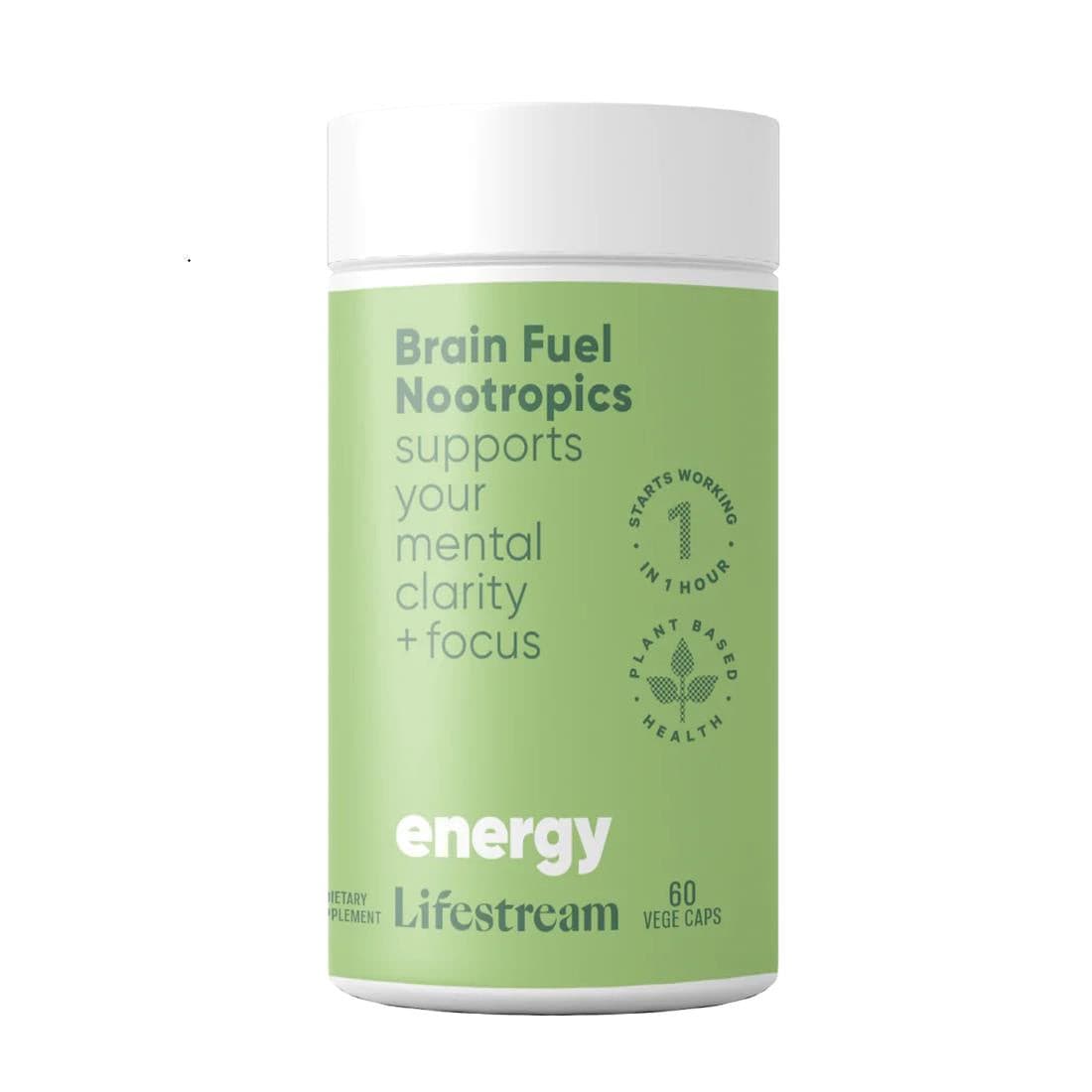 Lifestream Brain Fuel Nootropics 60 Vege Capsules.