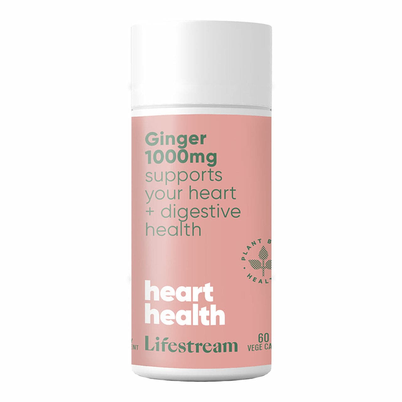 Lifestream Ginger 1000mg 60 Vege Capsules.