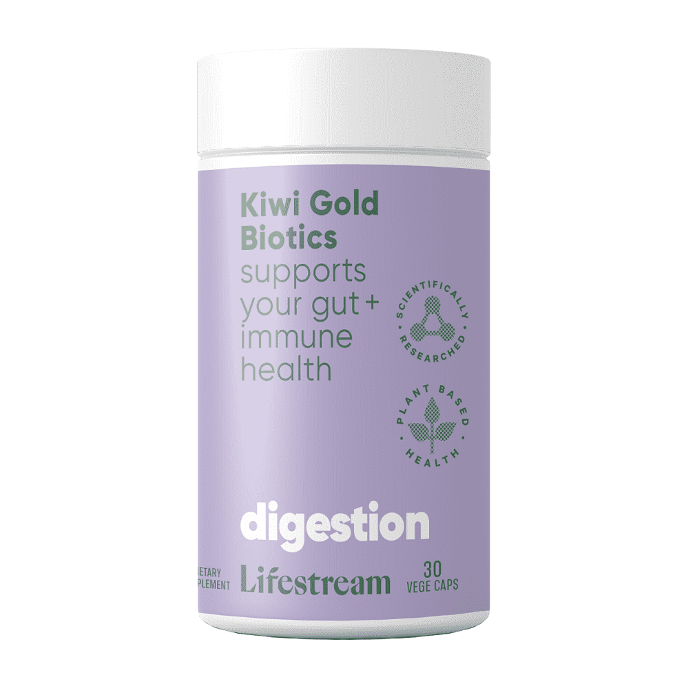 Kiwi Gold Biotics 30 Vege Capsules.