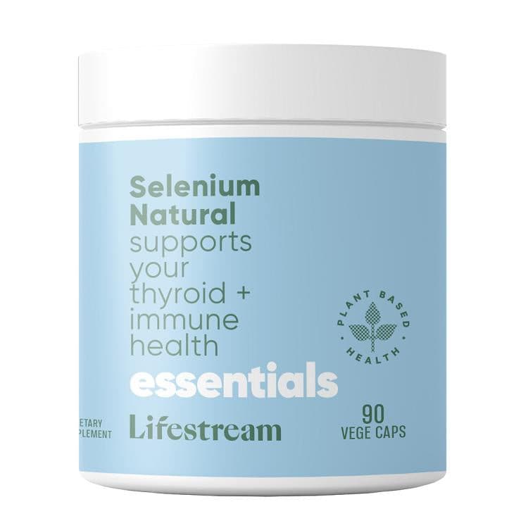 Lifestream Selenium Natural - a potent antioxidant supplement promoting immune function, thyroid health, and protection against oxidative stress.