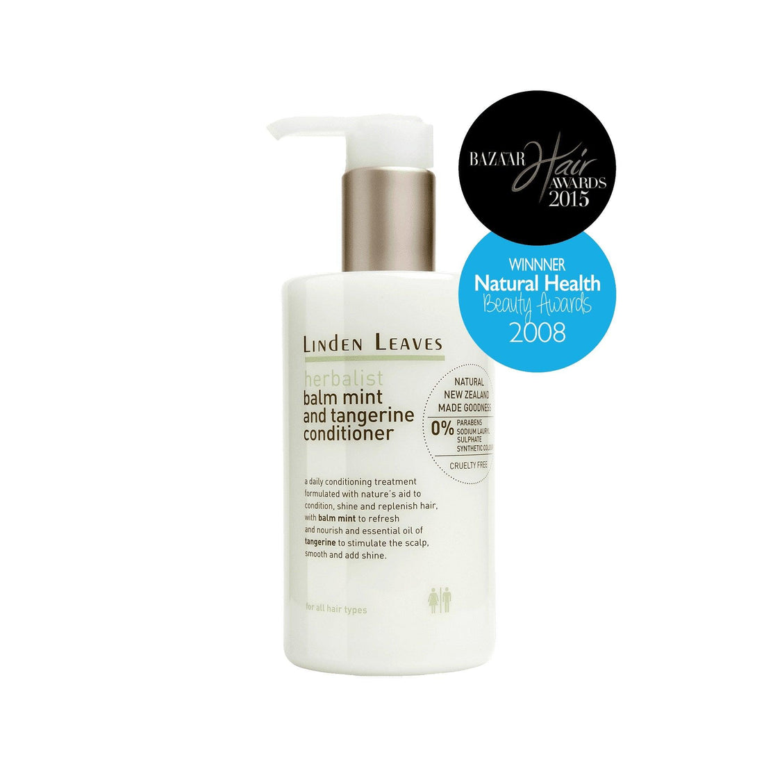 Linden Leaves Herbalist - Balm Mint and Tangerine Conditioner 300ml - Clearance - EXP:01/2027, image 2
