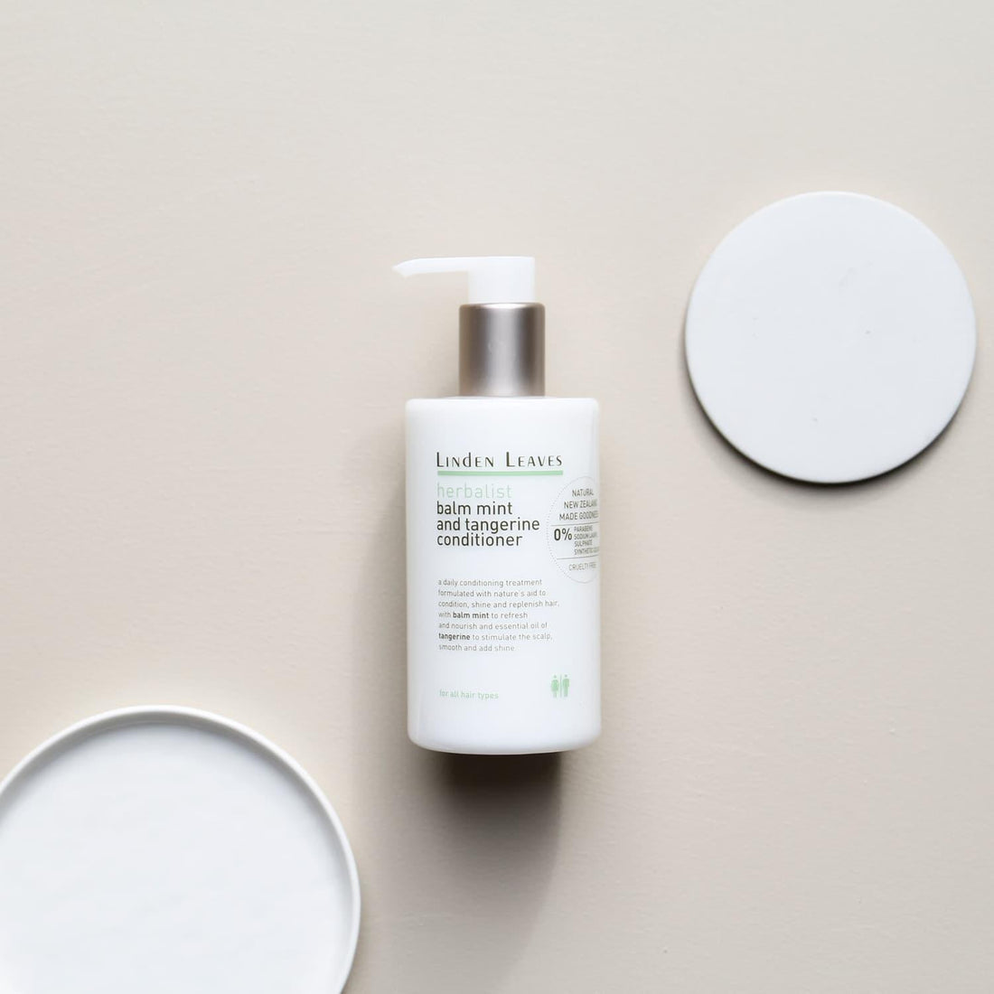 Linden Leaves Herbalist - Balm Mint and Tangerine Conditioner 300ml - Clearance - EXP:01/2027, image 3