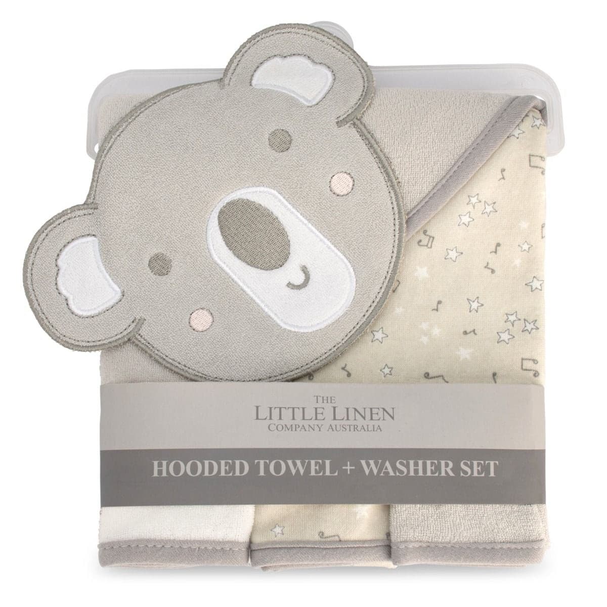 Little Linen Hooded Towel & Washers.