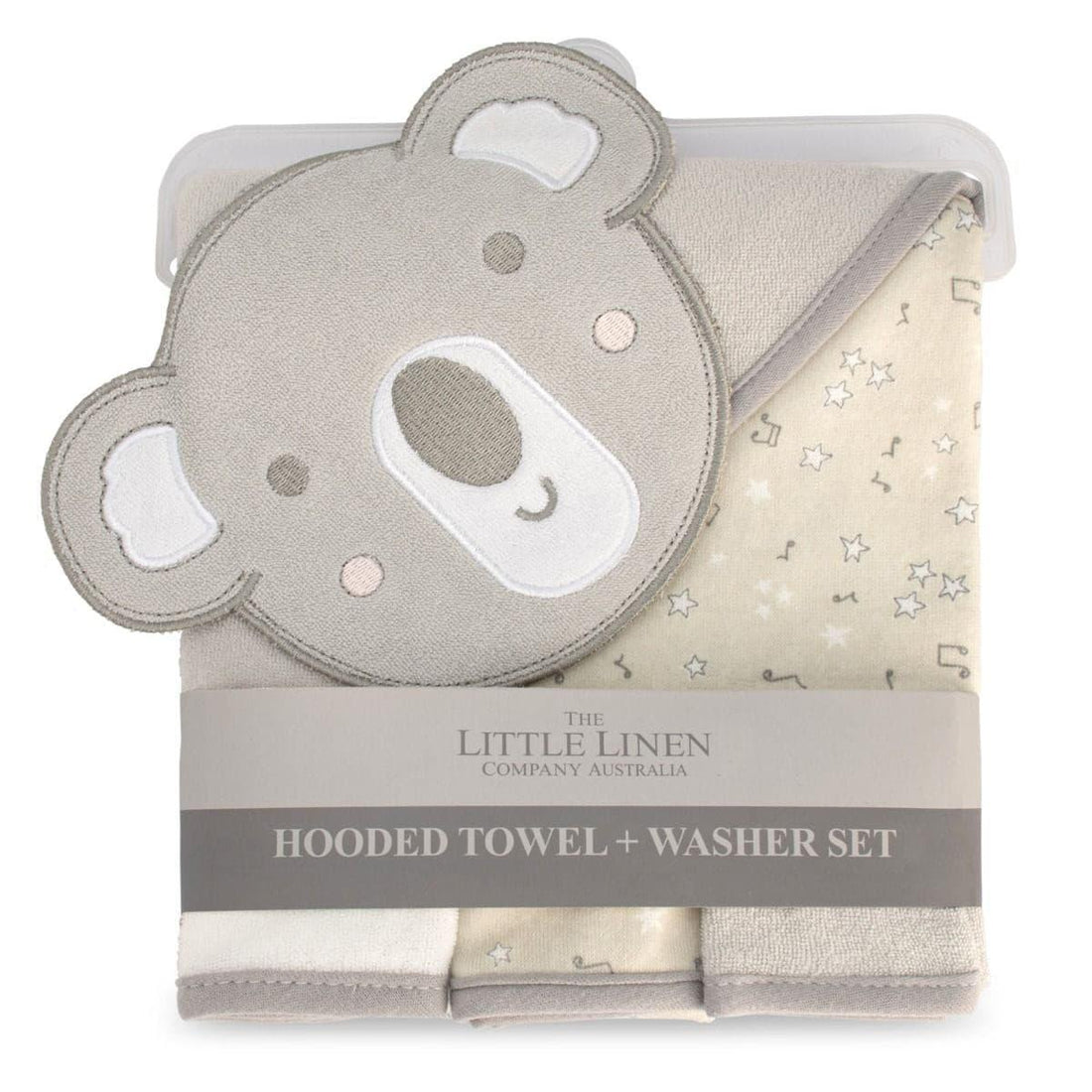 Little Linen Hooded Towel & Washers, image 3