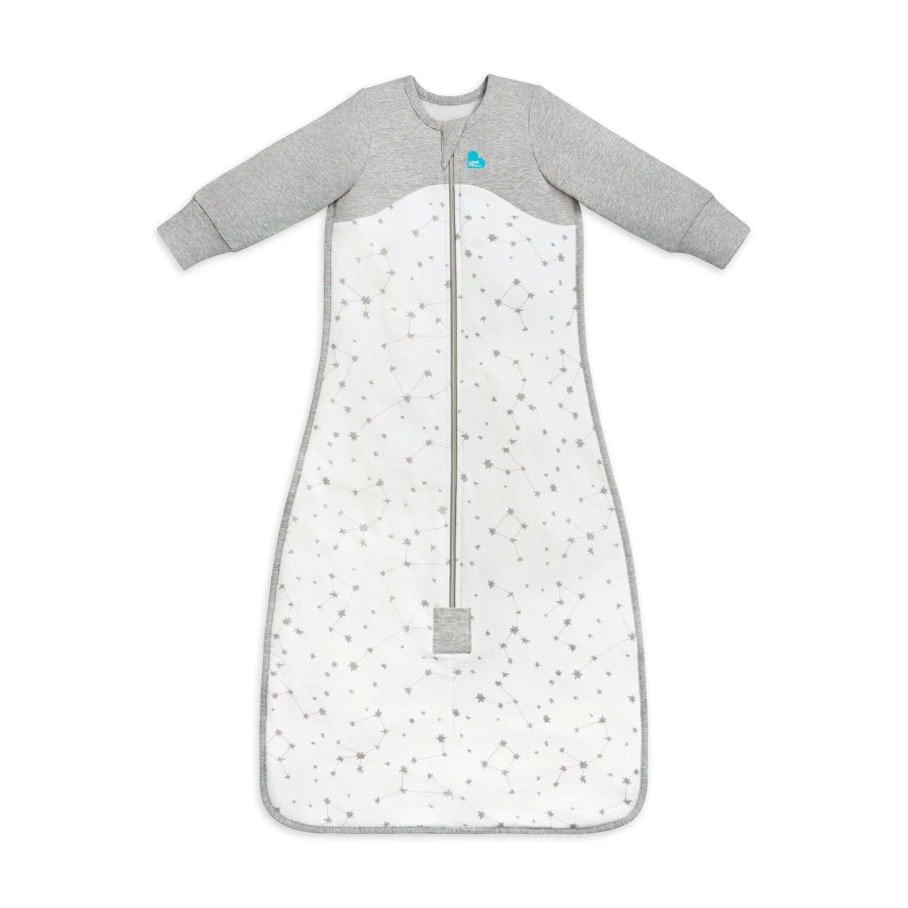 Love To Dream Premium Sleep Bag Organic Long Sleeve White Stellar.