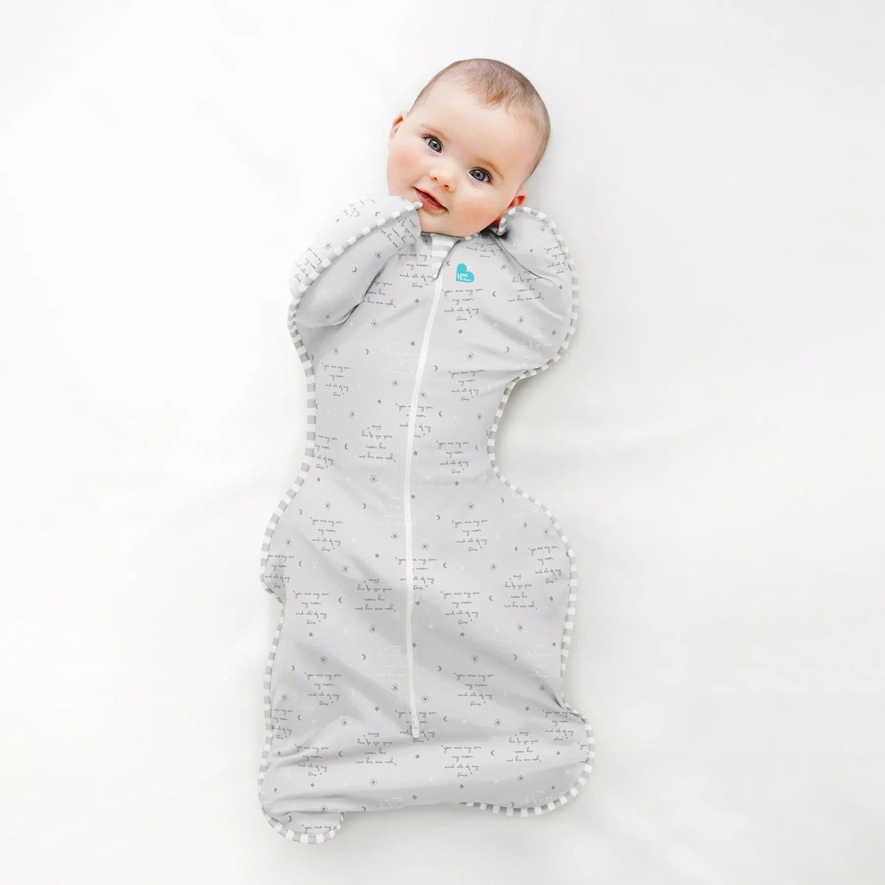 Love To Dream Swaddle UP LITE 'You-Are-My' Grey.