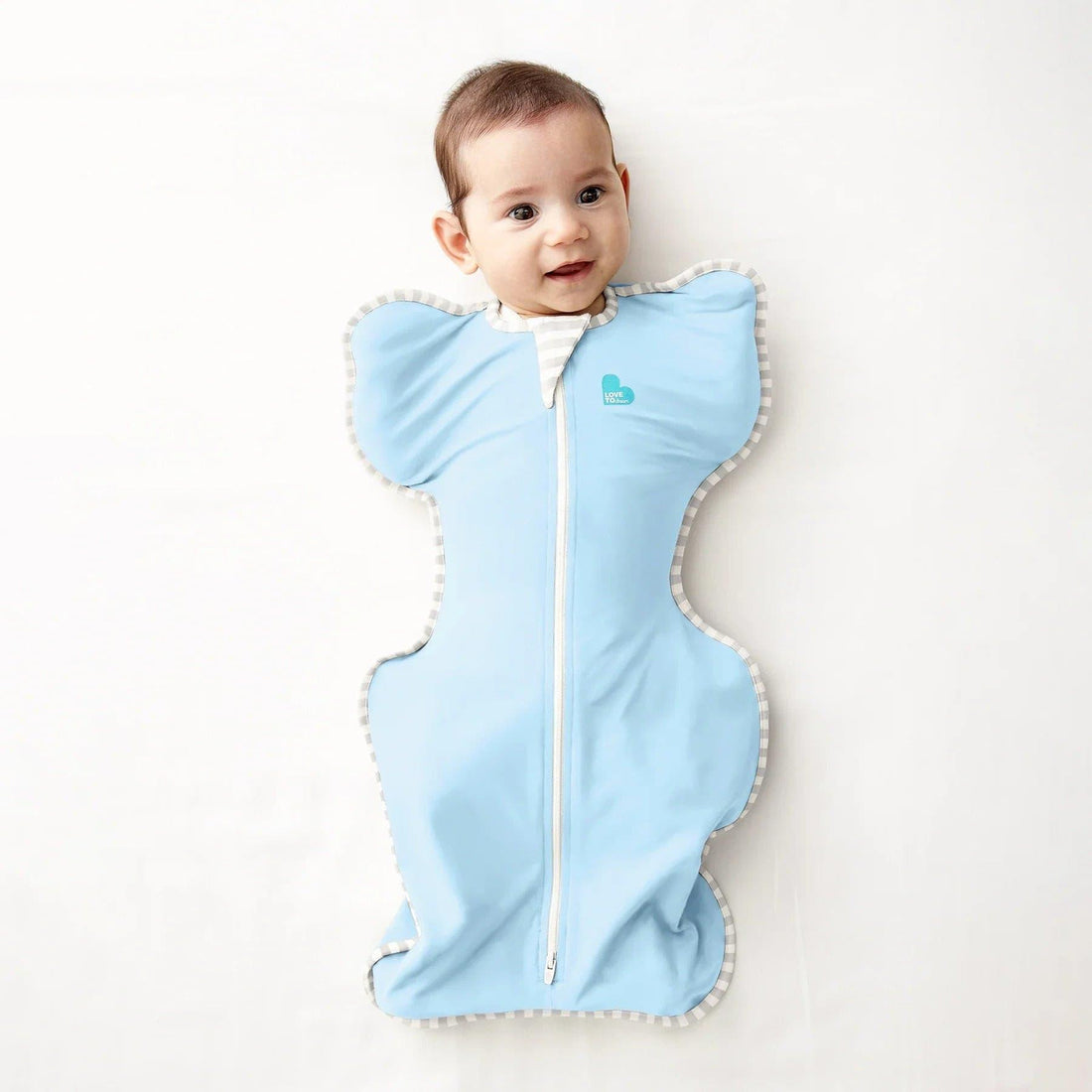 Love To Dream Swaddle UP Lite 0.2 Tog - Light Blue, image 5