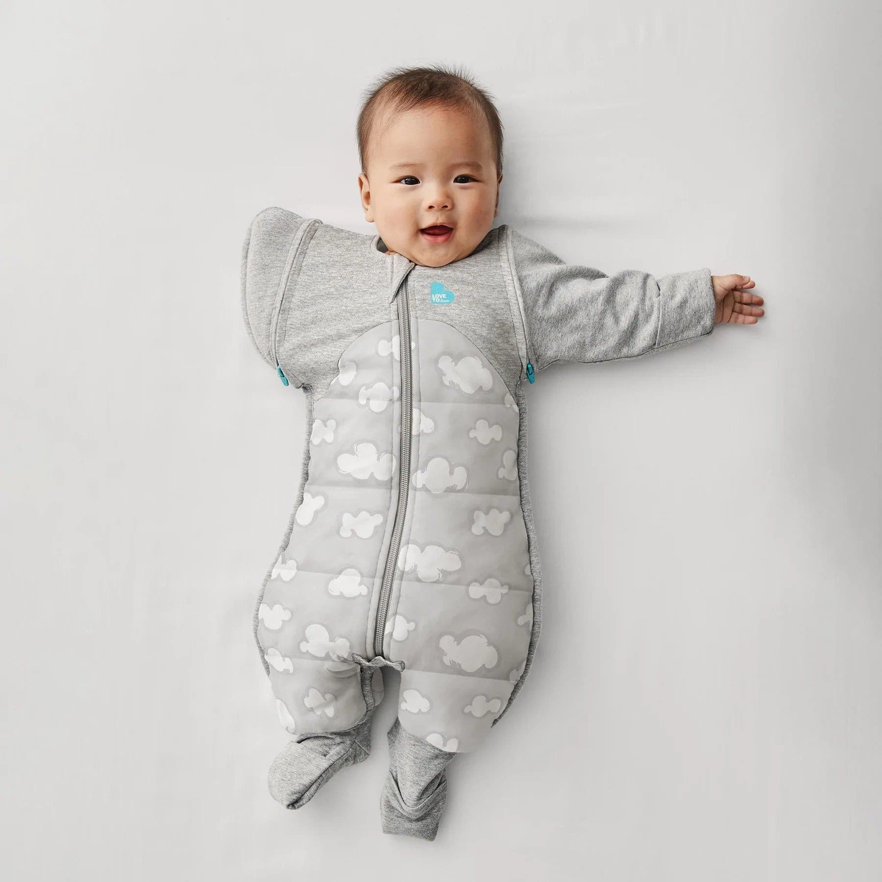 Love To Dream Swaddle UP Transition Suit 2.5 Tog Day Dream Grey.