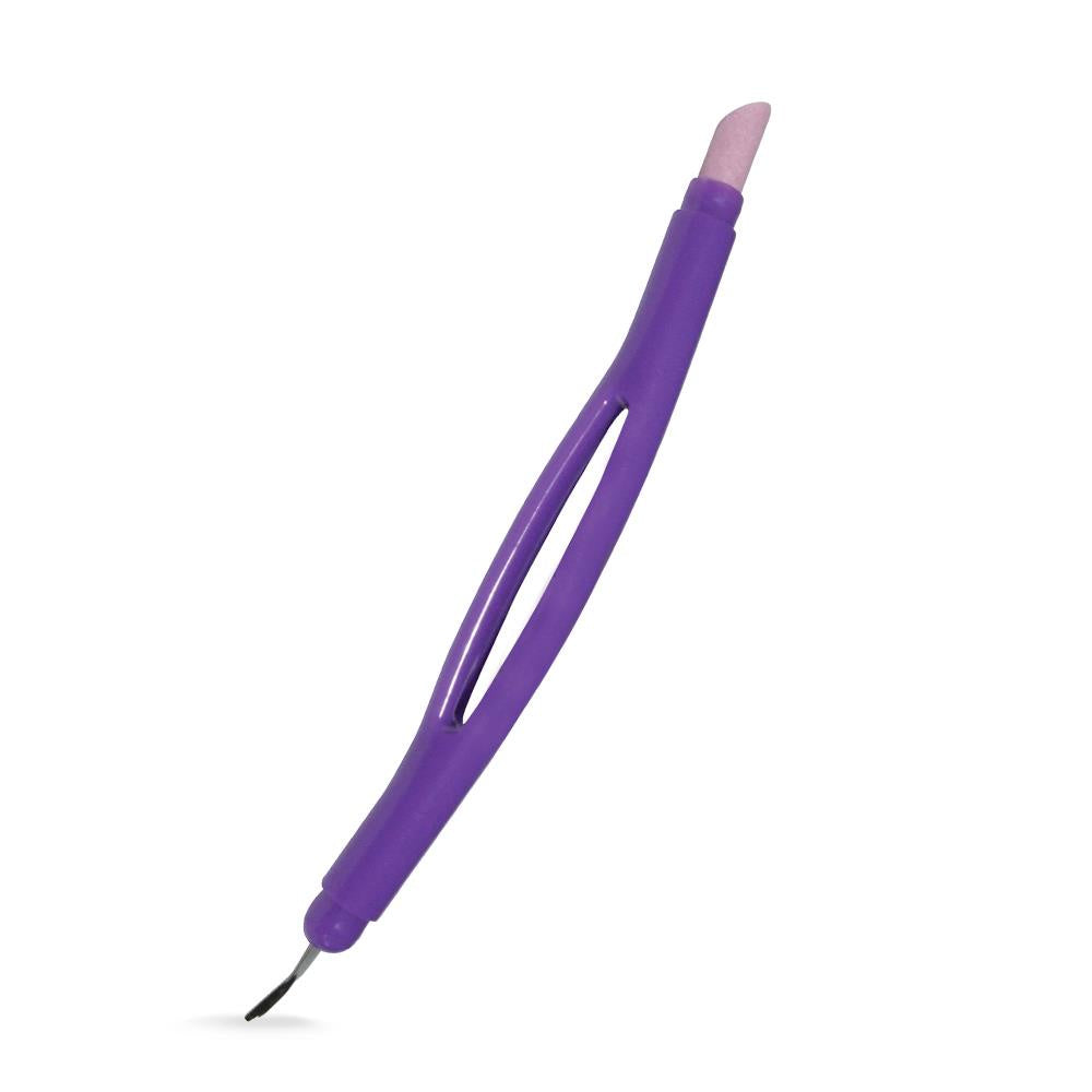 Manicare Curved Cuticle Trimmer And Pusher - Professional-grade tool for trimming and pushing back cuticles.