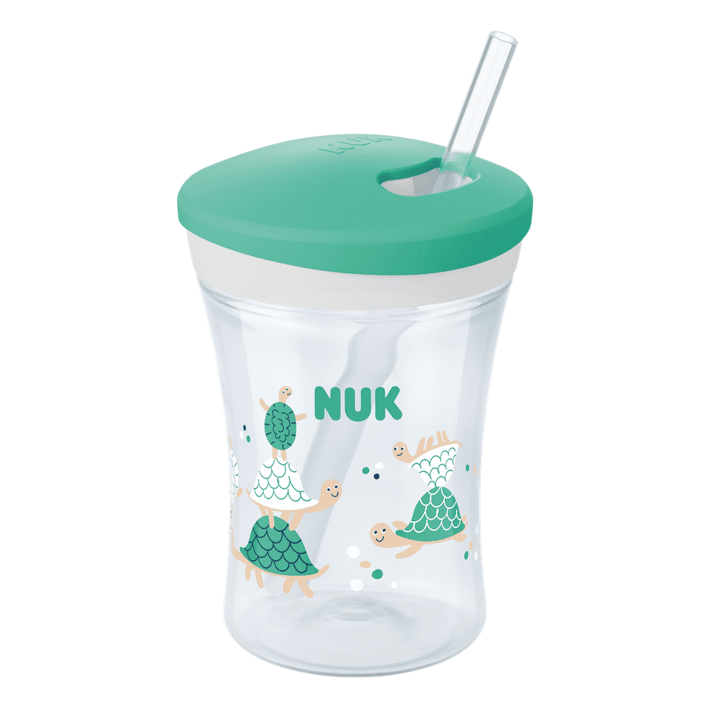 NUK Action Cup 230ml With Drinking Straw.