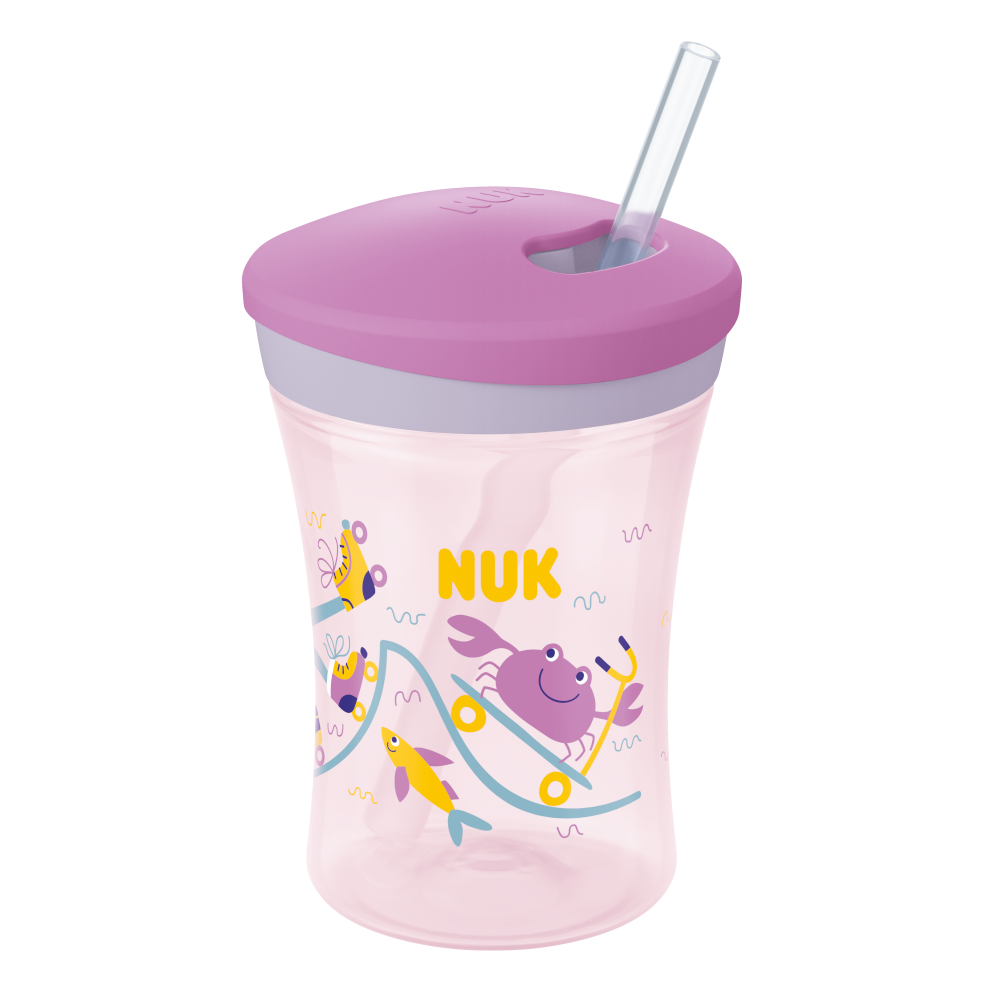 NUK Action Cup 230ml With Drinking Straw