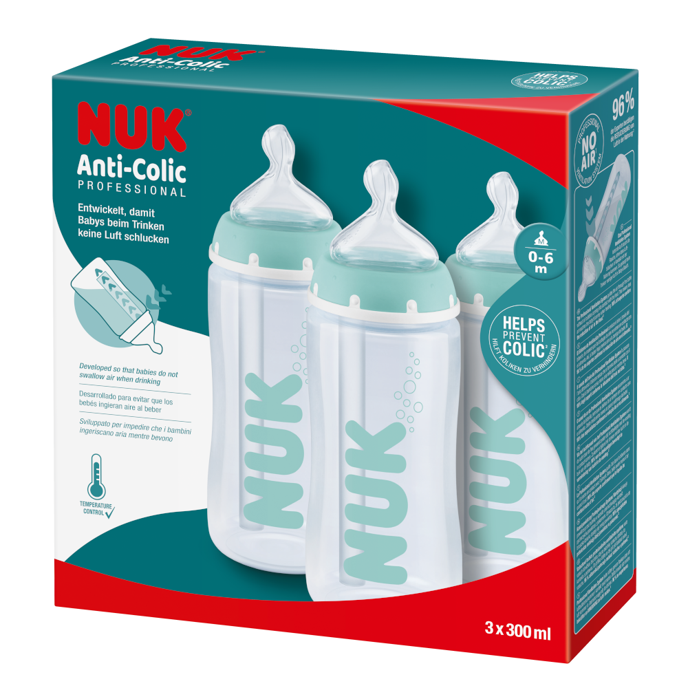 NUK Anti-Colic Professional Baby Bottle With Temperature Control