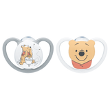 NUK Disney Winnie the Pooh Space Silicone Soother Twin Pack, General